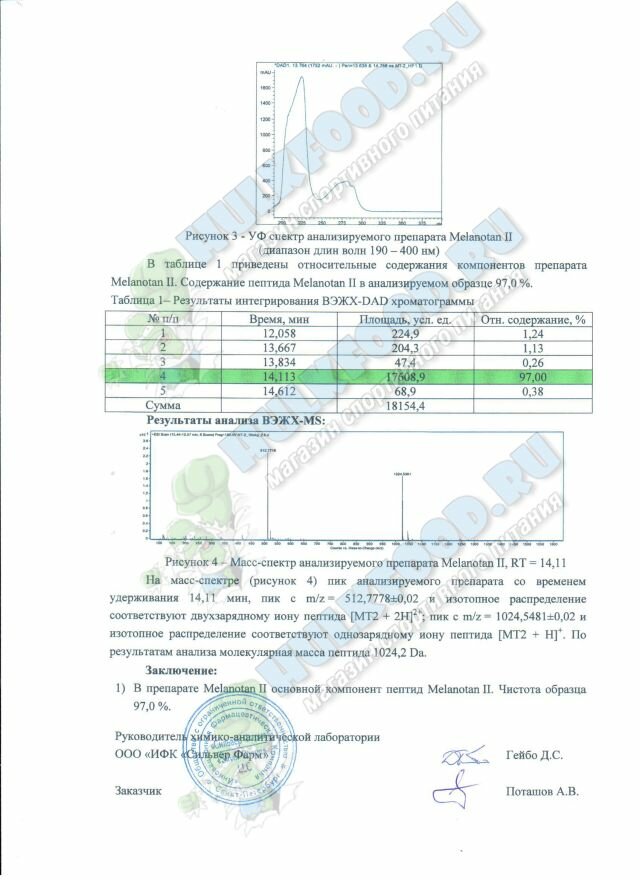 MT-2 анализ хроматографии
